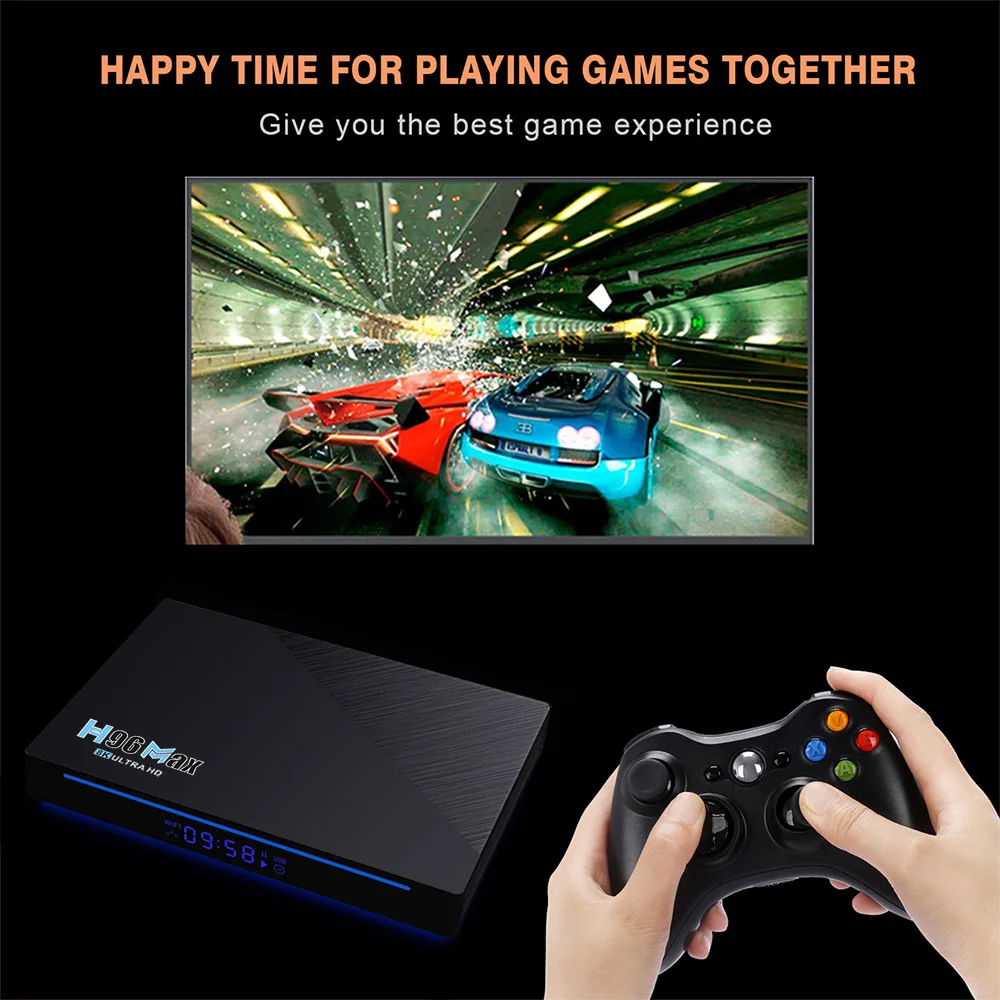 Android 11 H96 MAX RK3566 8K TV Box 8GB+64GB Voice Control 5G WIFI Streamer