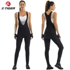 Женские велосипедные комбинезоны X-Tiger, весенние 3D гелевые колготки Coolmax для езды на велосипеде, велосипедные брюки для езды на велосипеде