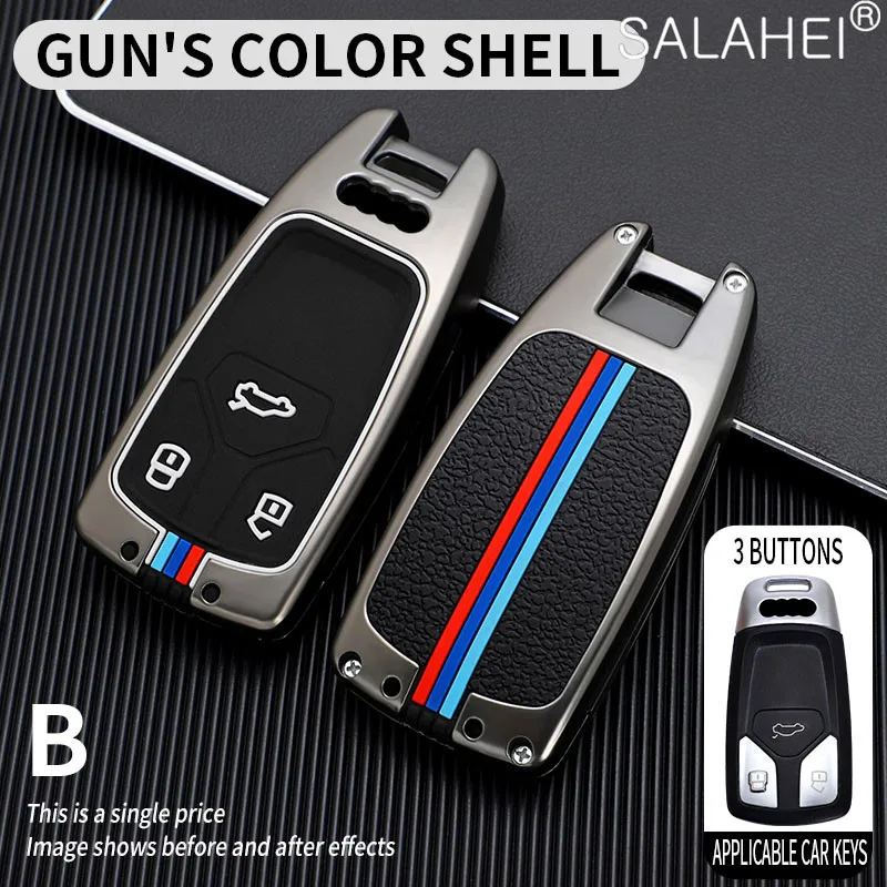 

Car Key Case Cover Key Bag For Audi A6 A5 Q7 S4 S5 A4 B9 Q7 A4L 4m TT TTS RS 8S 2016 2017 2018 Car-Styling Interior Accessories