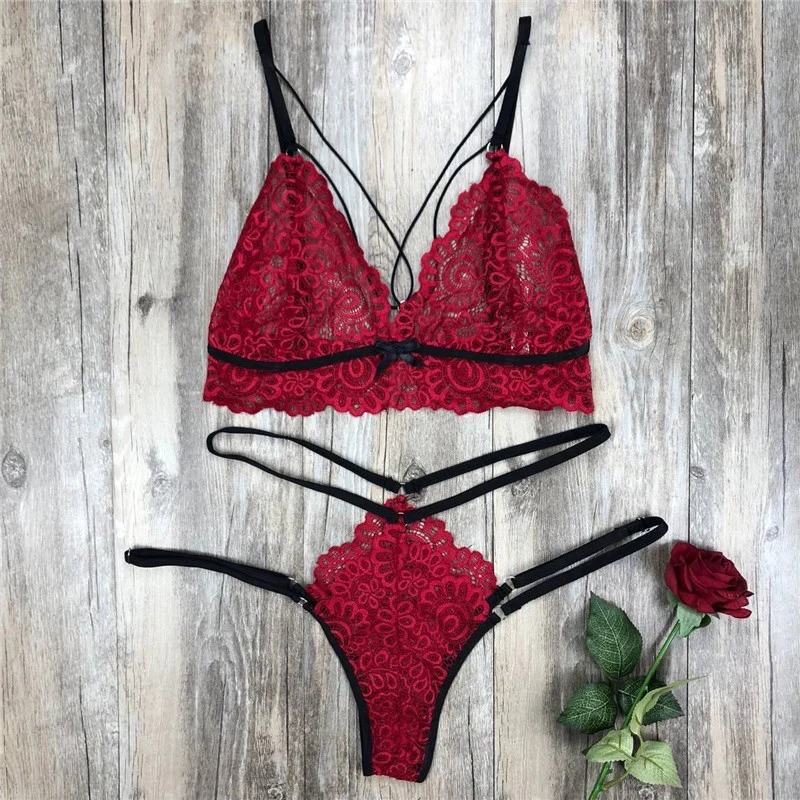 

Floral Sexy Bra And Knickers Set Women Seamless Lingerie Set Wireless Bra Sets