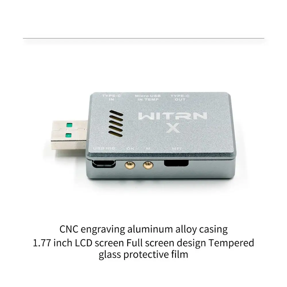 WITRN-X-MFI USB-тестер вольтметра QC4 + PD3.0 2 PPS с поддержкой быстрой зарядки | Инструменты