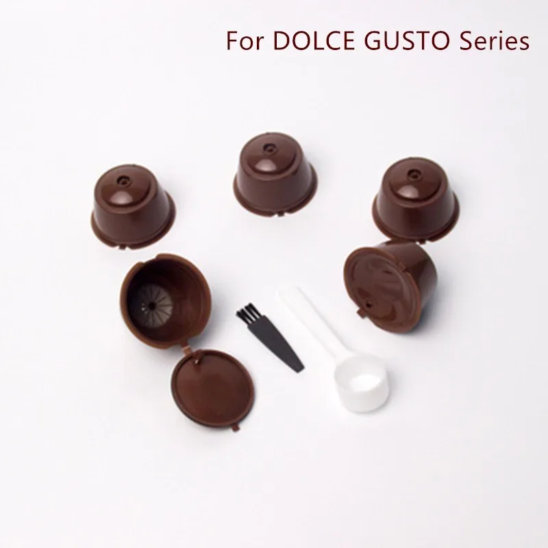 5 шт./компл. многоразовая кофейная капсула фильтр чашка многоразовые колпачки