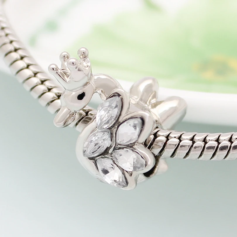 Бусины для изготовления ювелирных изделий. Лебединое животное амулет браслет из