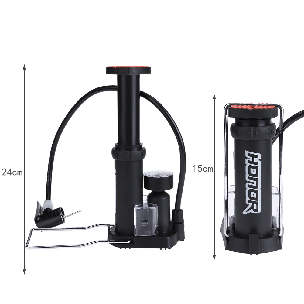Ножной насос высокого давления для велосипеда мини портативный велосипедный