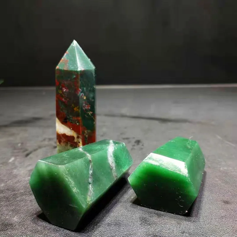 1 шт. натуральный лак мох Агат кварц кристалл целебные точки палочки для