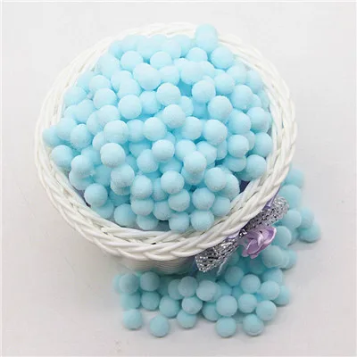 10mm 25blue Мульти размер белый розовый синий помпоны куклы DIY одежды материал ручной работы мягкие пушистые Помпоны мяч детские игрушки «сделай сам» Аксессуары 10 г - Цвет: 10mm 25blue