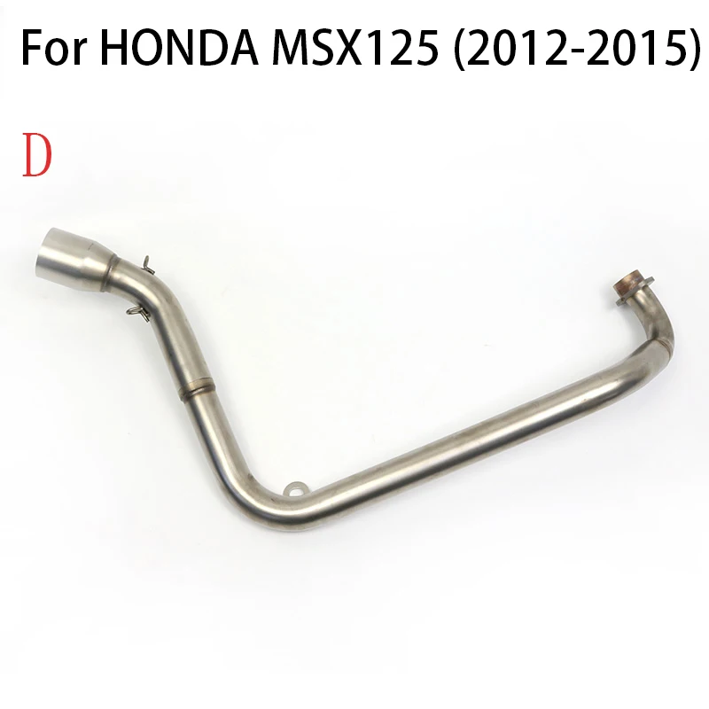 

Для HONDA MSX125 MSX125SF 2012-2020 усовершенствованная выхлопная система мотоцикла головка Передняя звеньевая стандартная труба