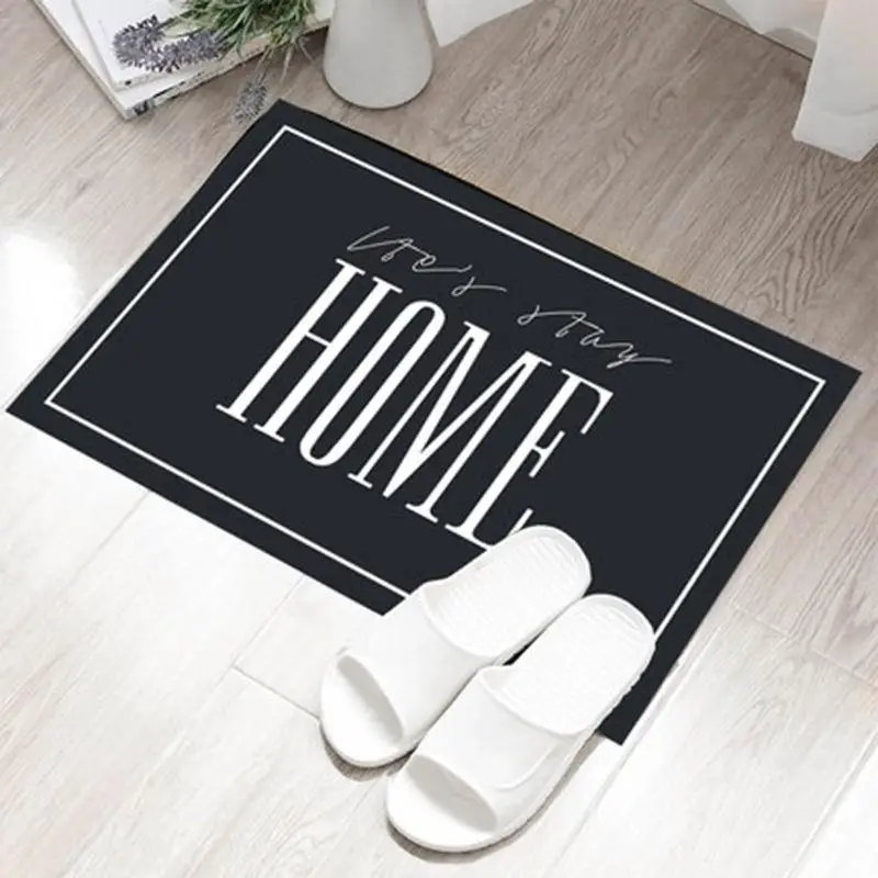 40*60 см мягкий Впитывающий Коврик для ванной черно-белый домашний коврик