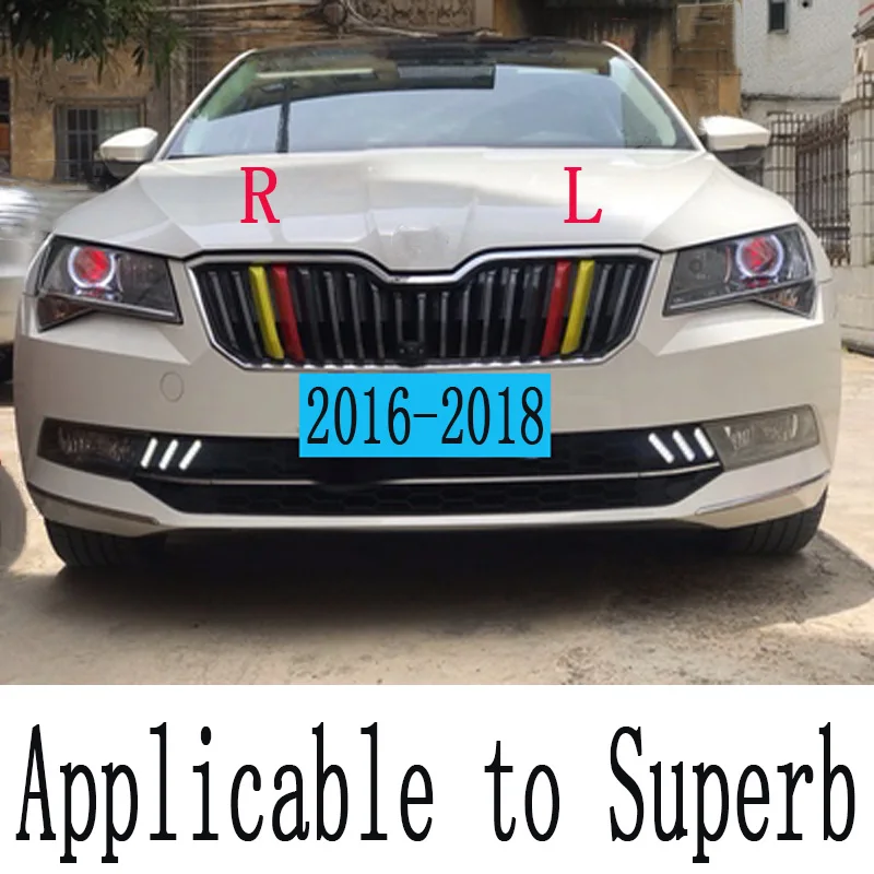 

For Skoda Superb 2016 2017 2018 ABS Front Grille Trim in 3 Colors Car Styling Exterior Accessories