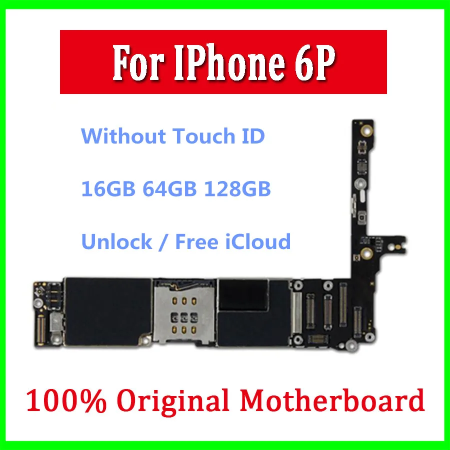 Оригинальная разблокированная материнская плата для iphone 6 plus без Touch ID логическая