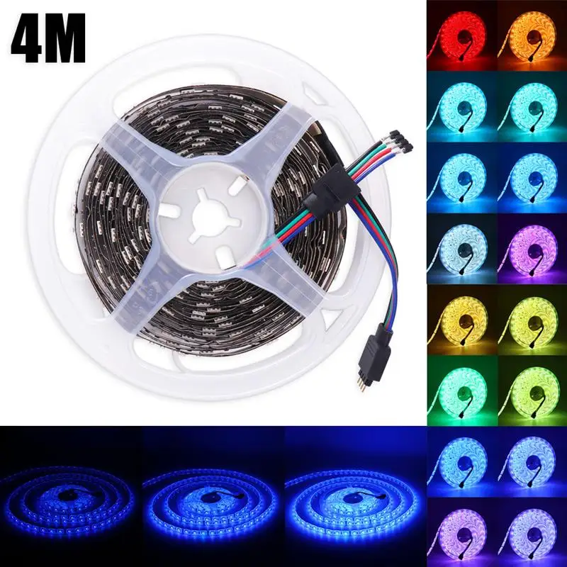 Светодиодные ленты светильник RGB 5050 SMD 1/2/3/4/5 м светодиодный шкаф украшения стены