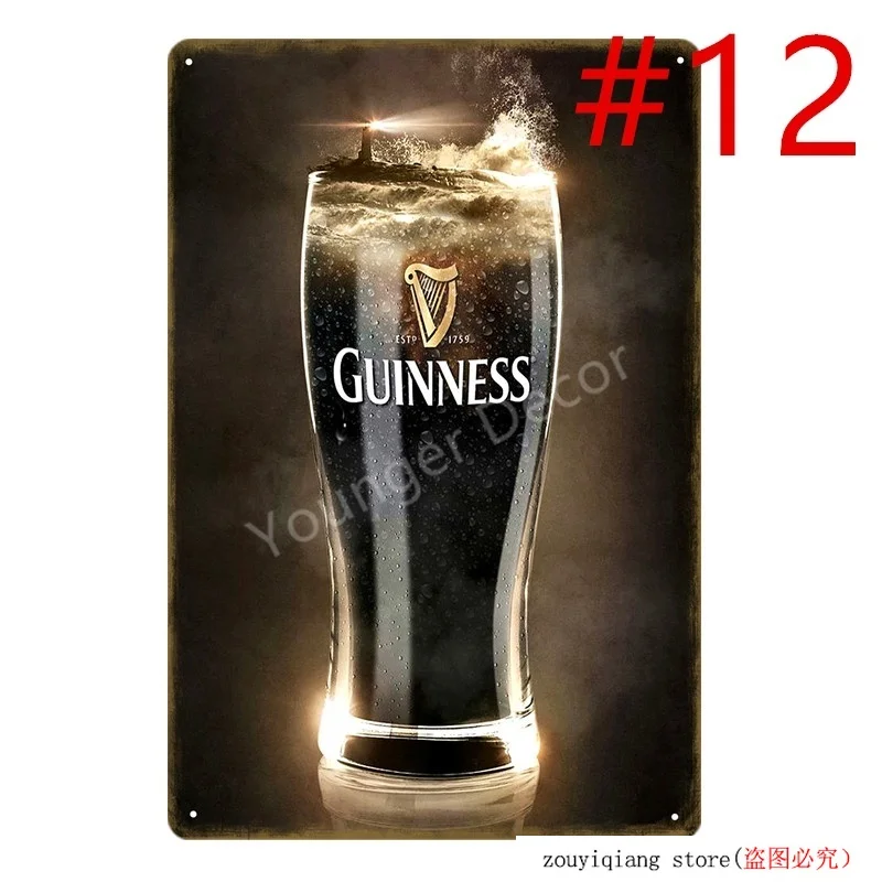 Металлический постер-картина Guinness для прочности ретро реклама пива