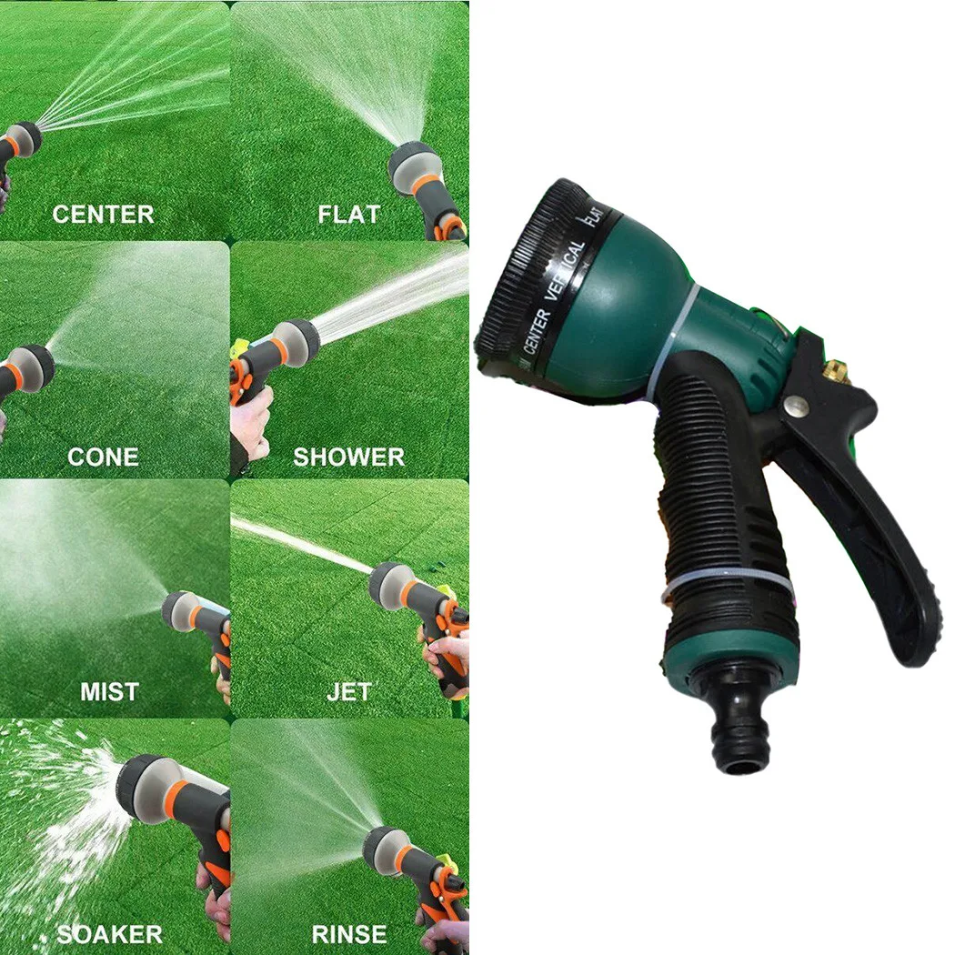 

8 Functions Spray Gun Connectors Fittings Hose Hosepipe Lawn Nozzle Head