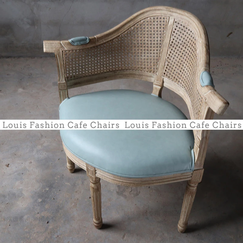 Луи Мода кафе стулья старый стул Американский светильник роскошный Ретро