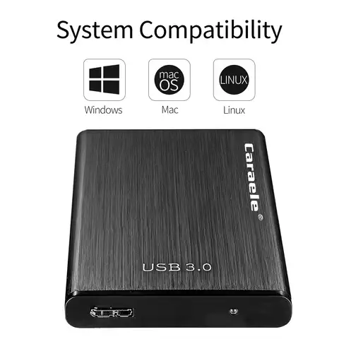 Высокоскоростной внешний жесткий диск 2,5 дюйма, USB 500, 1 ТБ, ГБ