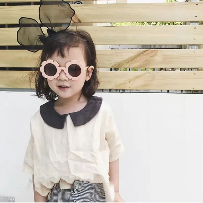 Солнцезащитные очки для мальчиков и девочек круглые винтажные UV400 | Аксессуары