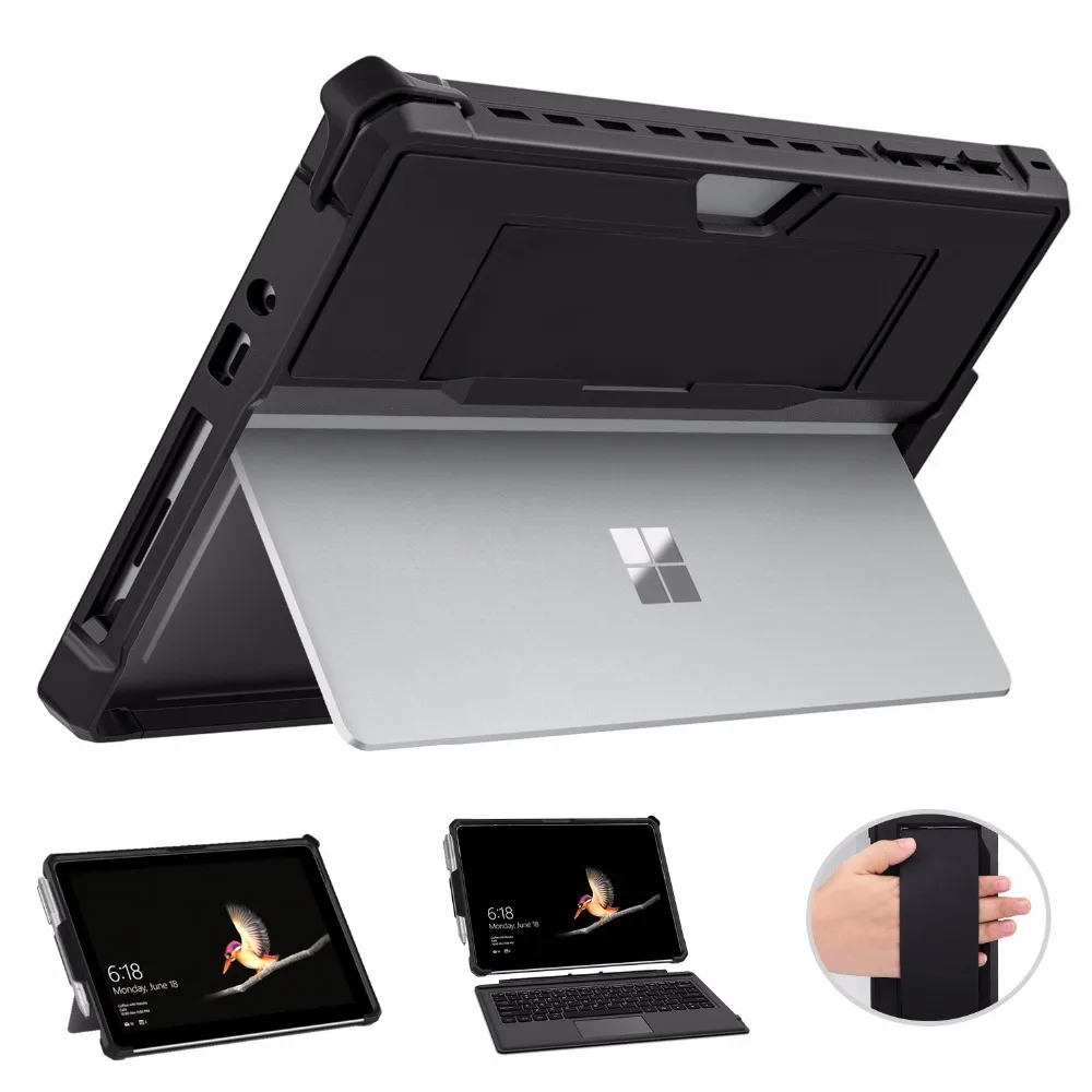

MoKo Case for Microsoft Surface Go 2,All-in-One Protective Rugged Cover Case with Pen Holder, Hand Strap, for Surface Go 10 Inch