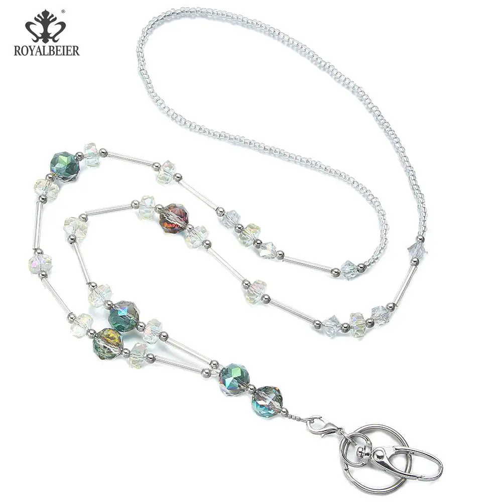 ROYALBEIER новый модный Рабочий держатель для удостоверения личности шнурок кулон