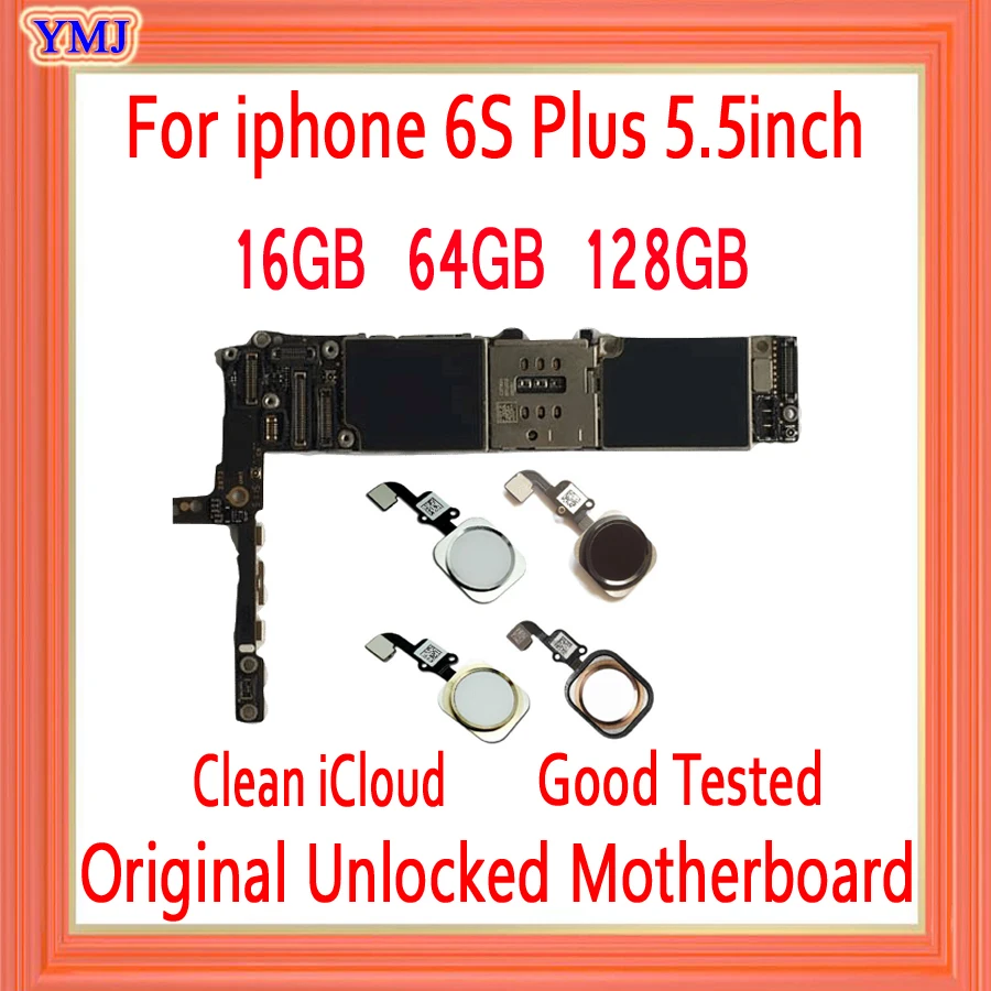 Материнская плата 16 Гб/64 Гб/128 ГБ для iphone 6s plus оригинальная разблокированная