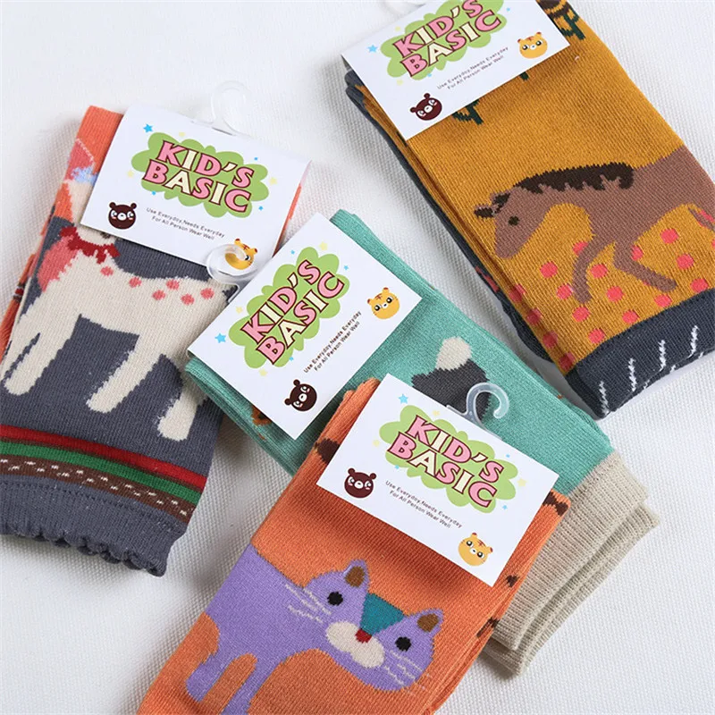 Гетры детские до колен 3 пары/Лот с героями мультфильмов |