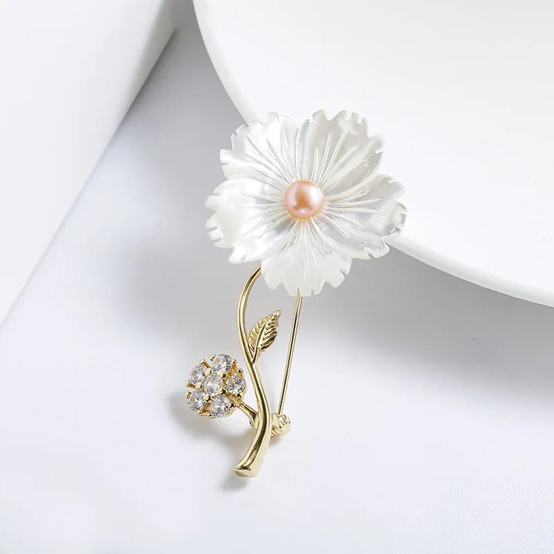 Брошь Zicon Vitage булавка для женщин Золотая брошь в форме цветка Пряжка одежды шарфа