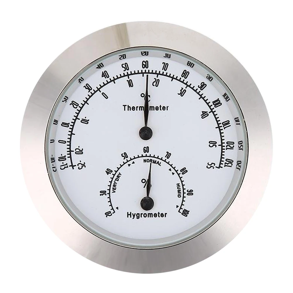 

2 In 1 Home Accessories Gift Guitar Hygrometer Thermometer Meter Portable Alloy Digital Monitor Instrument Case Violin Indoor