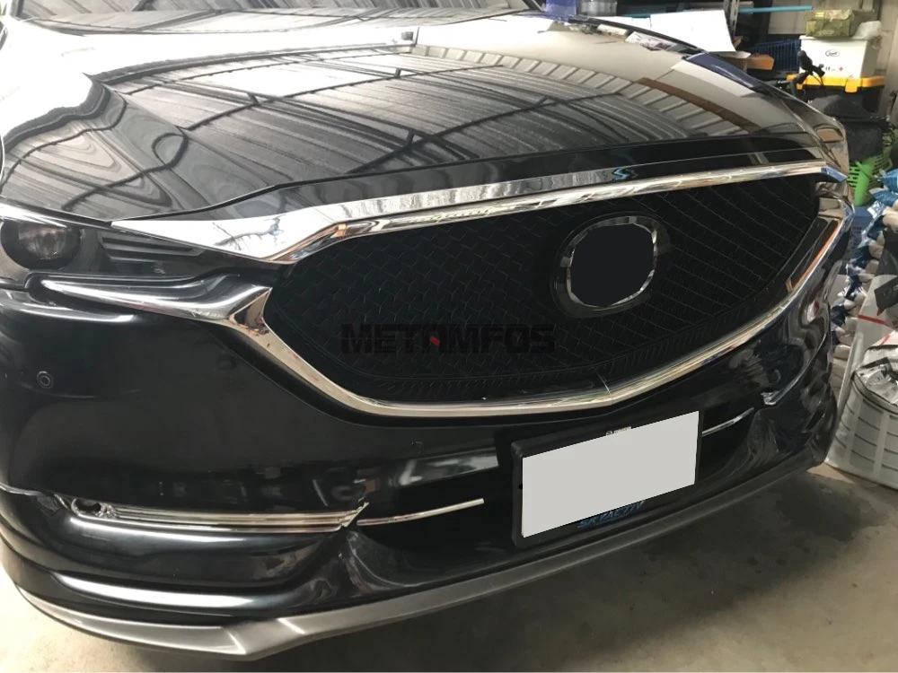 Для Mazda CX5 CX-5 CX8 CX-8 Хромированная передняя машина двигателя стример решетка гриль формовочная отделка внешние аксессуары