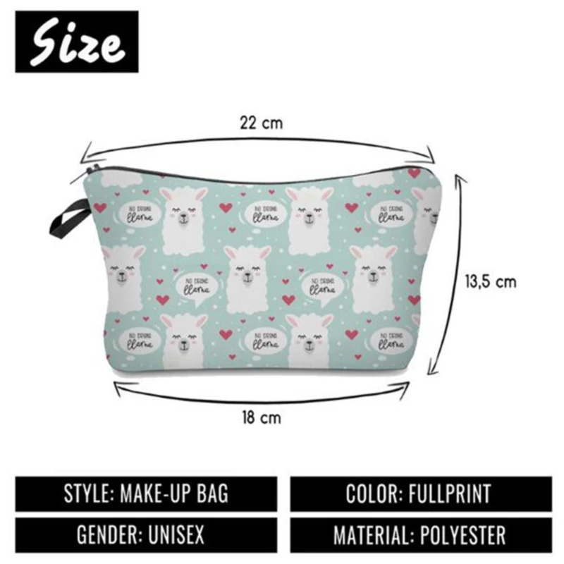 

Printing Makeup Bags With Multicolor Pattern Cute Cosmetics Pouchs For Travel Ladies Organizer Pouch Women Cosmetic Bag