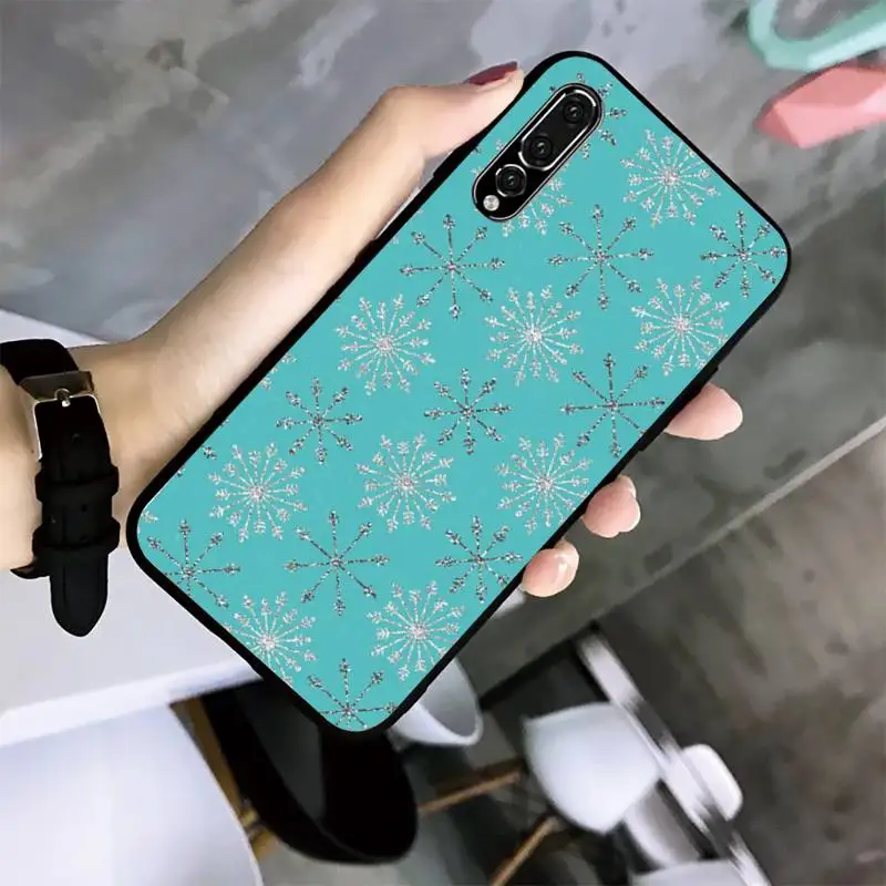 

YNDFCNB tiffanyer blue Phone Case for Huawei Mate10 20Lite 20X Mate20 30 40 Pro Nova3 4 4E 3i nova5 5ipro black soft TPU case