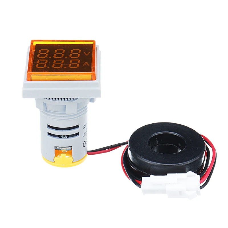 Измеритель тока светодиодный цифровой двойной дисплей Вольтметр Амперметр