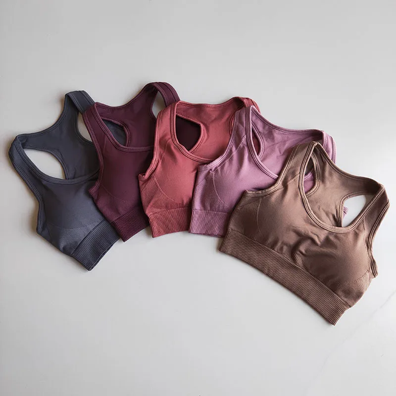 Женский бюстгальтер для йоги активного отдыха фитнеса ударопрочный пуш-ап с