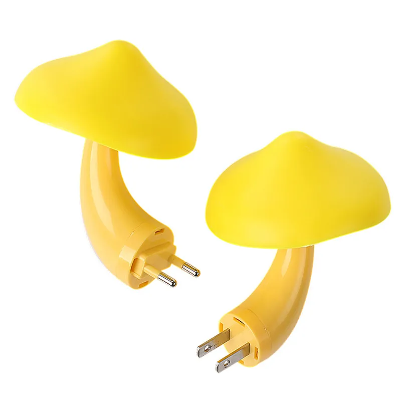 Led Light Sensor Night EU/US Plug Wall Lamp Mushroom Projector Novelty Atmosphere For Baby Children Bedroom | Лампы и освещение