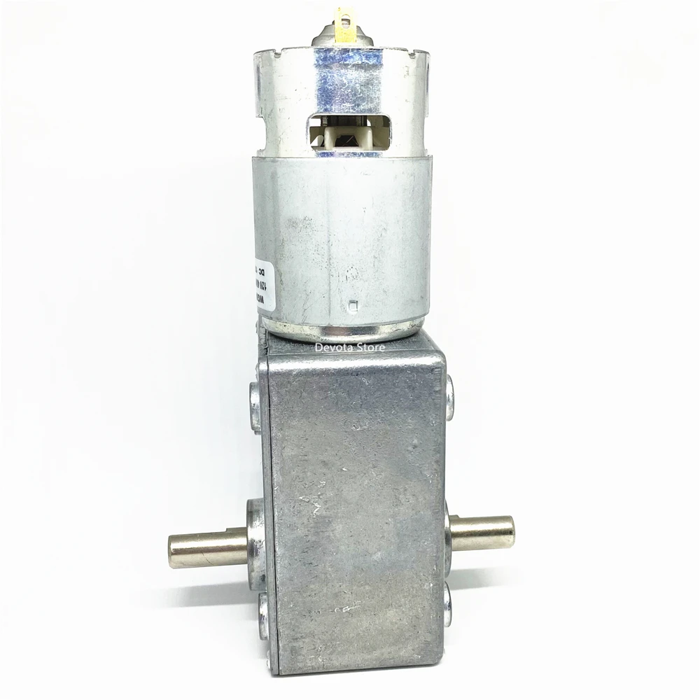 Двойной вал турбинный червячный DC Шестерни Мотор 12V 24V Крутящий момент Мощность