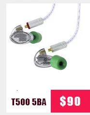 BQEYZ KC2 2BA+ 2DD гибридные наушники вкладыши HIFI бас DJ Monito спортивные наушники для бега наушники с микрофоном
