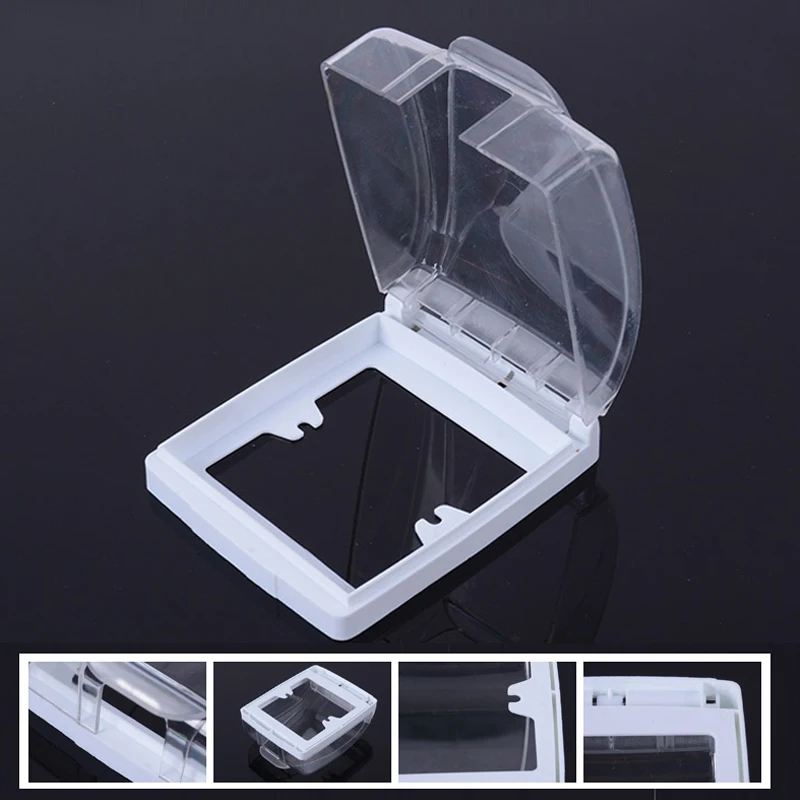 Plastic Switch Waterproof Cover Box Wall Light Socket Doorbell Flip Cap for Home MJJ88 |