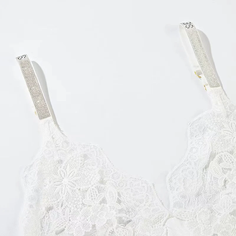 

2021 NEW Women Sleepwear Sexy Backless Lingerie Brand Design V-Neck Slip Night Dress Lace Pajamas Comfortable Underwear Clothing