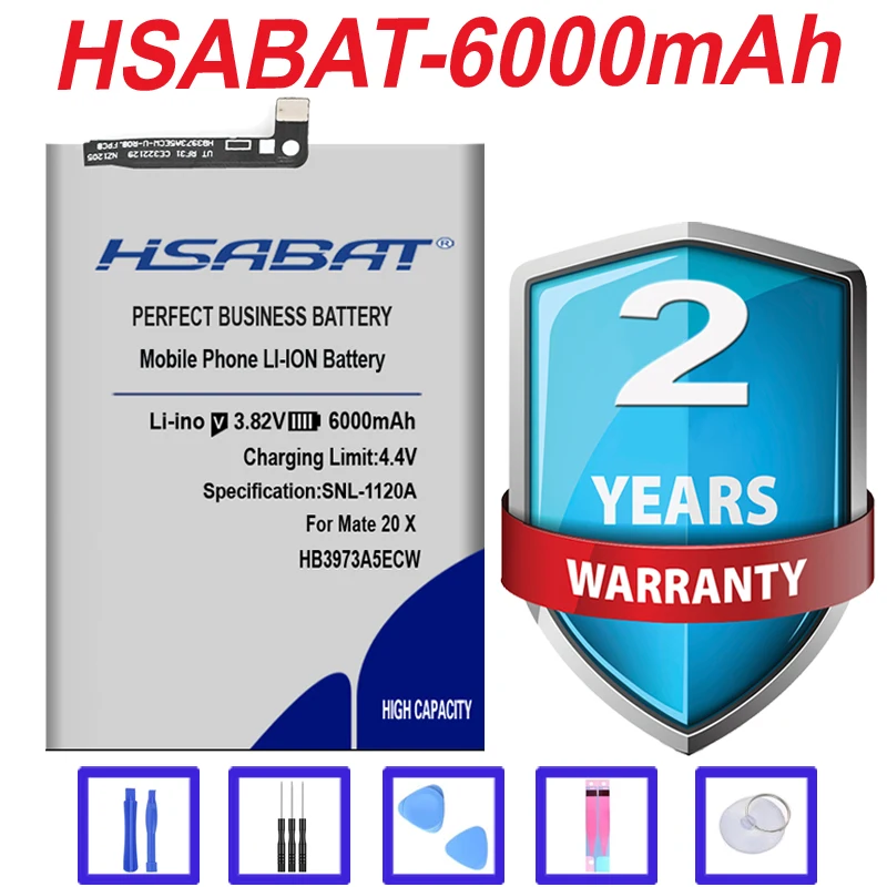 Топ 6000 мАч аккумулятор для huawei Honor Note 10 HB3973A5ECW RVL-AL09 RVL-AL10 mate 20 X 20X mate 20X EVR-AL00 Honor 8X Max