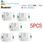 Новый беспроводной коммутационный модуль Mini EWelink для умного дома, Wi-Fi + Bluetooth, управление через приложение, совместим с Alexa Google Home Яндекс Алиса