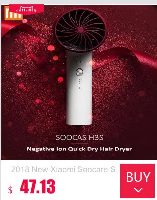 Новинка, Xiaomi Soocare Soocas H3S, анион, фен для волос, корпус из алюминиевого сплава, 1800 Вт, воздушный выход, анти-горячий, инновационный диверсия, дизайн