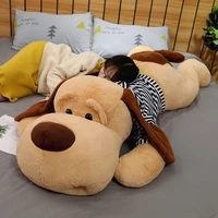 7090130 cm plush toy big sleeping dog stuffed puppy dog soft animal toy