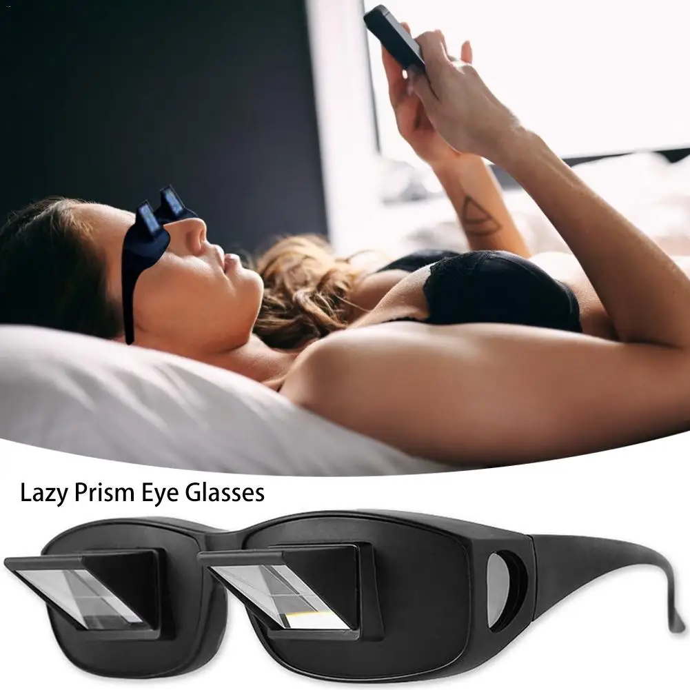 Lazy Periscope Horizontal Reading Black TV Sit View Glasses On Bed Lie Down Prism Spectacles S M L | Инструменты