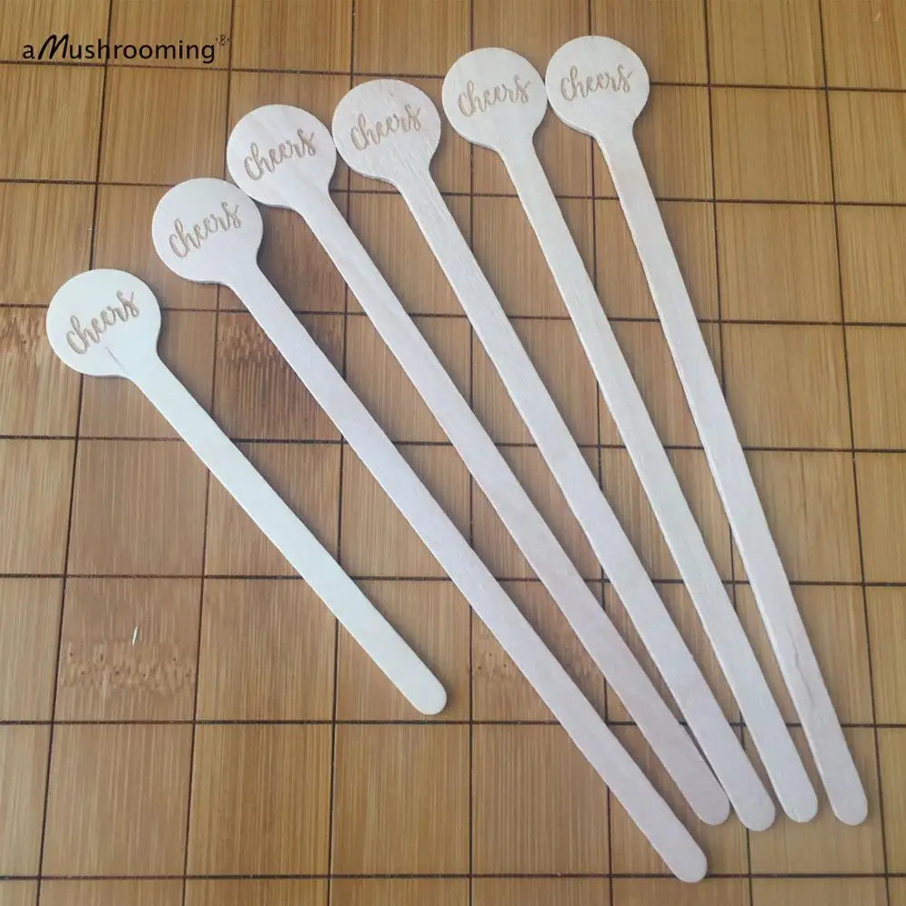 Персонализированные палочки Swizzzle аксессуары для бармена маркер сиденья посуда с