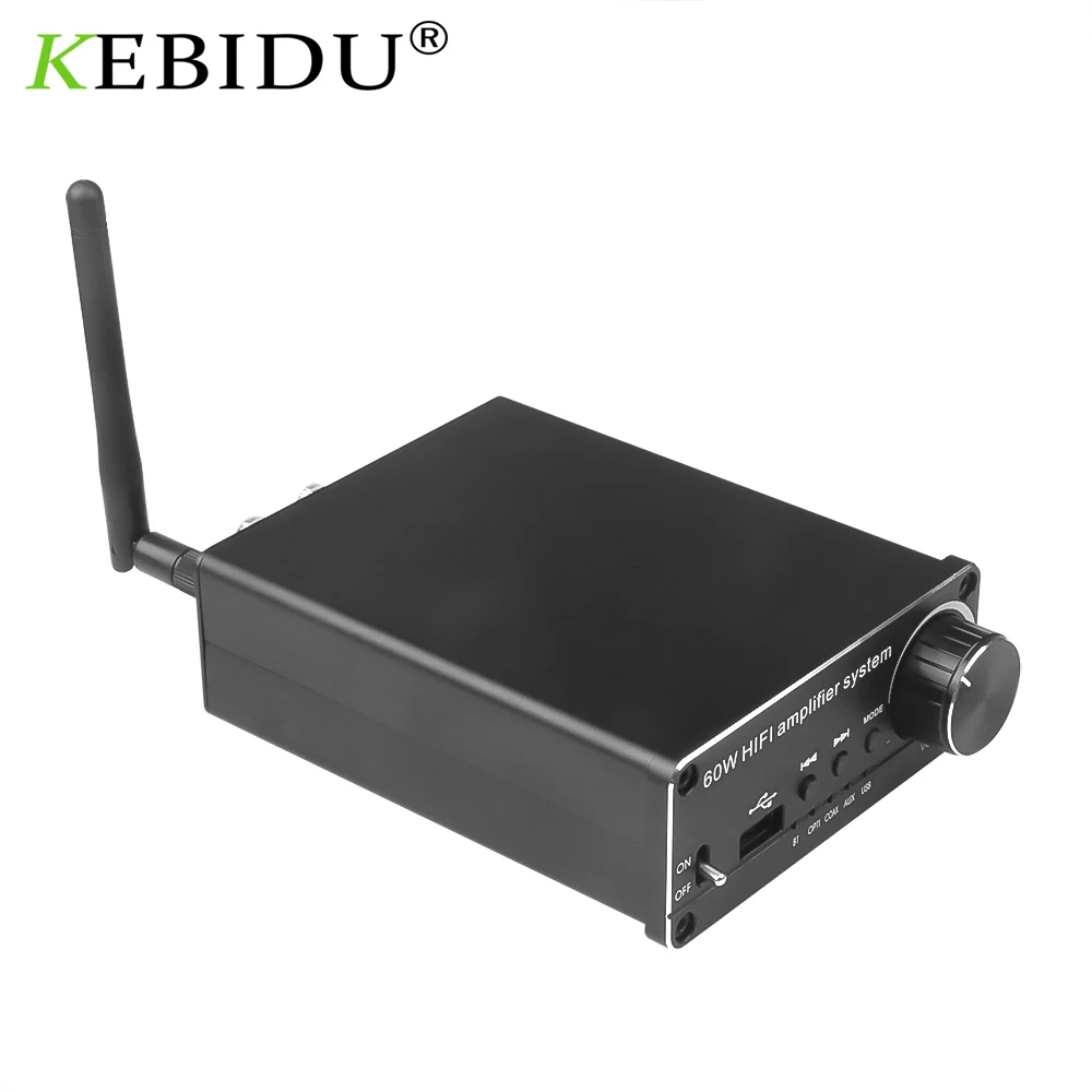 

Kebidumei Bluetooth 5.0 HiFi Amplifiers Stereo Home Audio Digital Sound Amplifier Support DAC PCM/LPCM Bluetooth Receiver