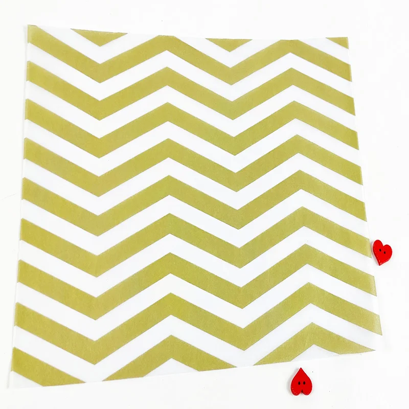 Полупрозрачная оберточная бумага с золотистыми полосками 10 листов для упаковки