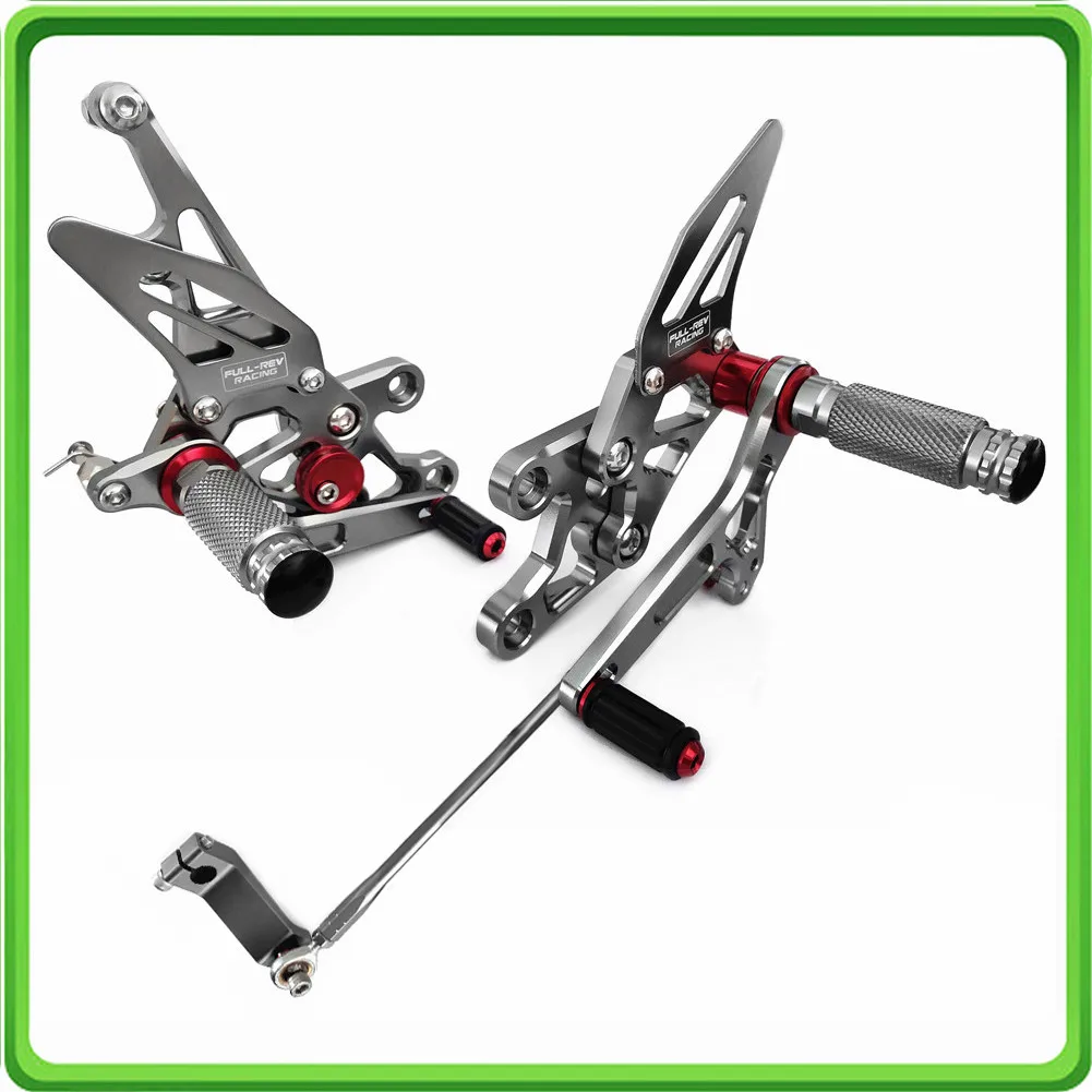 Rearsets задний комплект наборы подставка для ног колышки педаль Yamaha FZ1 2006 2007 2008 2009 2010