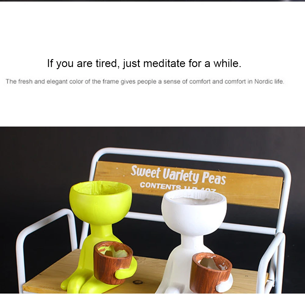 Цветочный горшок ваза украшение для дома и сада искусственный гуманоидный