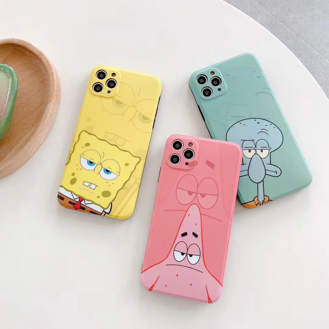 Губка Боб Квадратные брюки сквидерд темtacles Патрик звезда подходит для Iphone 11/12 Promax