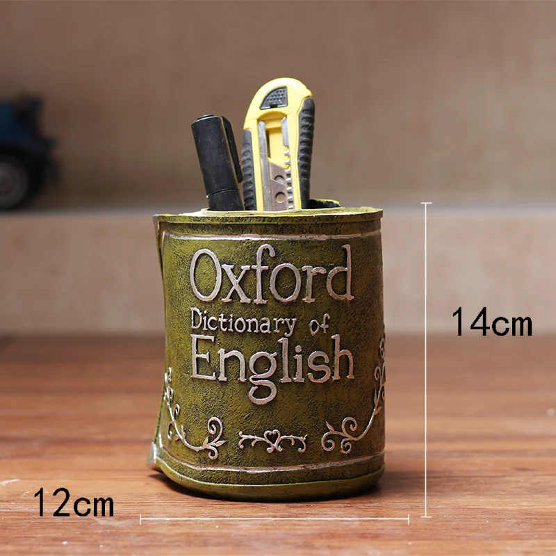 

Creative pen holder decoration desktop home living room office European style multifunctional storage box accessories