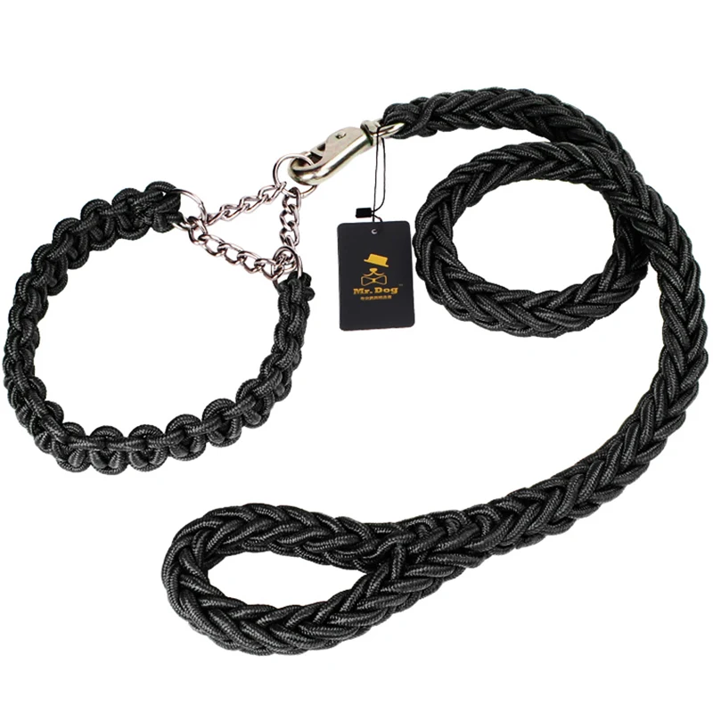 Светоотражающая веревка для собак поводок прогулок и больших усиленная тяга