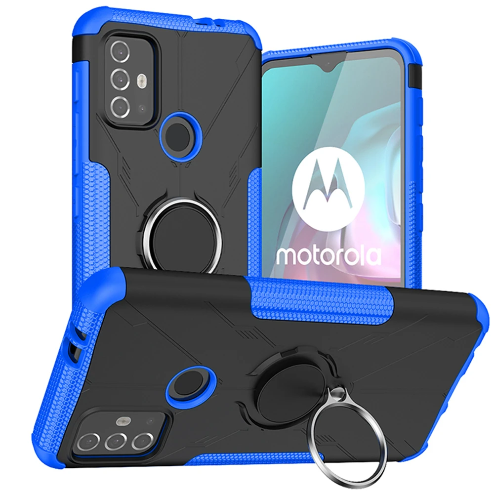 

Rugged Armor Phone Case For Motorola MOTO G10 G30 G50 G60 E7 Power Shockproof Magnetic Stand Back Cover For MOTO G Stylus 2021